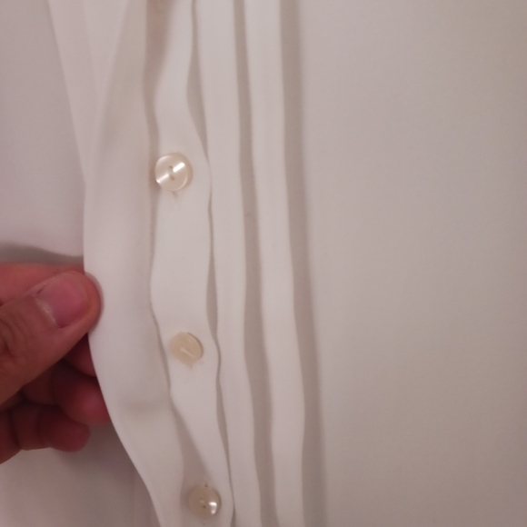 Anne Fontaine button-down black and white blouse - Picture 8 of 12